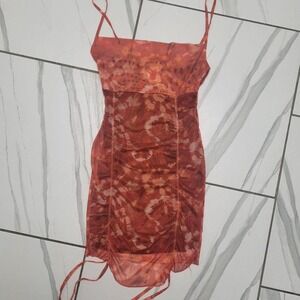 VIntage y2k Bodycon fall sheath mini dress fall colors textured pattern